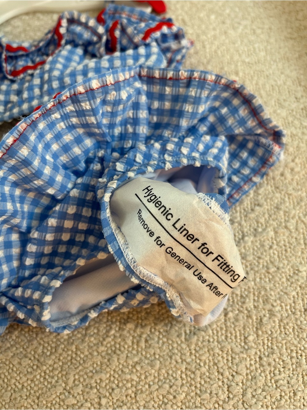 Baby Gingham Ruffle Bikini - Picture 4 of 7